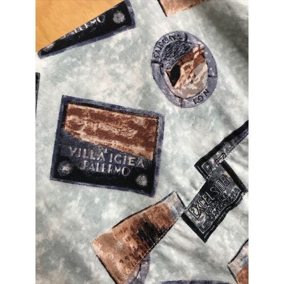 Preswick & Moore Vintage Men’s L Short Sleeve Button Down Cotton Blend Shirt - Picture 9 of 16